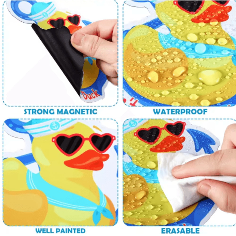 12Piece Duck Cruise Door Magnets Set Waterproof Funny Summer Fridge Decor 2