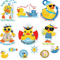 12Piece Duck Cruise Door Magnets Set Waterproof Funny Summer Fridge Decor 4