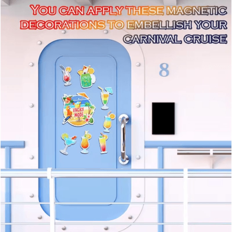 8Piece Cruise Duck Door Magnets Set Fun Cabin Decor For Cruise Doors Fridge 1