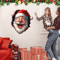 Santa Claus 3D Effect Wall Stickers Peel And Stick Funny Christmas Decals 6