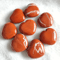 Natural Red Jasper Heart Pendant Decorative Stone Accent For Home Gifts Jewelry 3