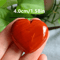 Natural Red Jasper Heart Pendant Decorative Stone Accent For Home Gifts Jewelry 5