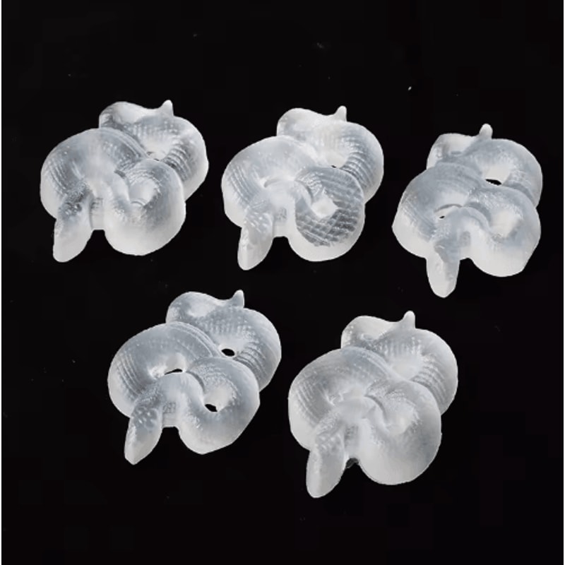 Natural Selenite Snake Crystal Figurine Feng Shui Lucky Animal Home Decor Gift 3