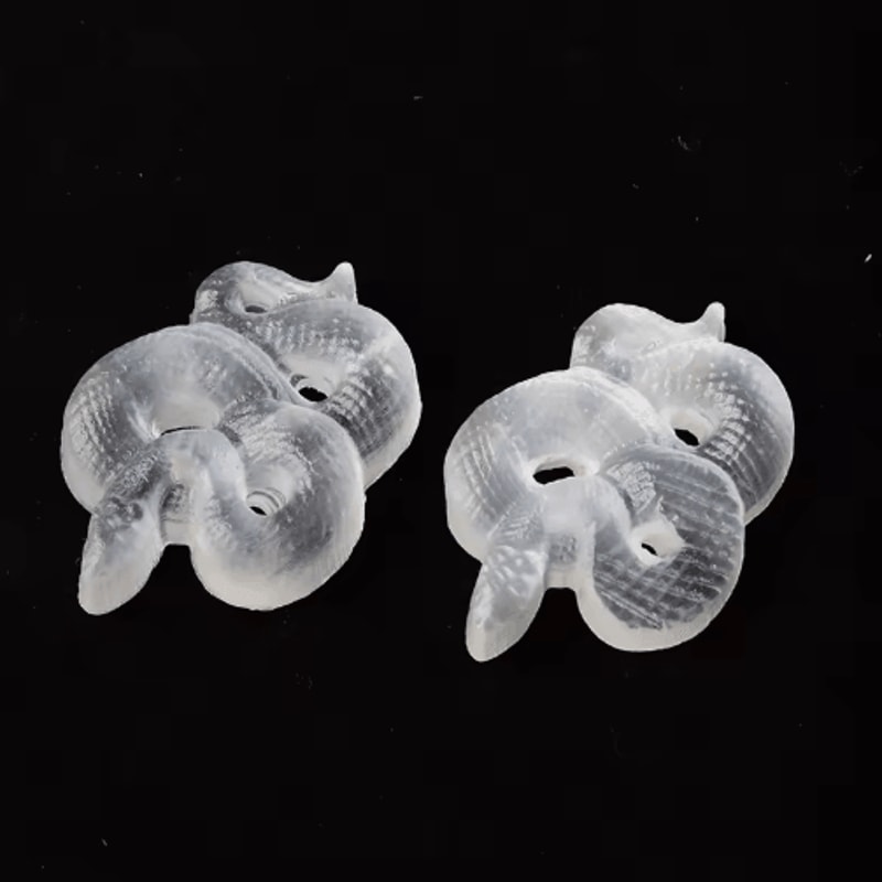 Natural Selenite Snake Crystal Figurine Feng Shui Lucky Animal Home Decor Gift 4