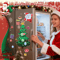 Christmas Tree Refrigerator Magnetic Stickers Small Holiday Magnets For Indoor Decor 2