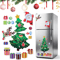 Christmas Tree Refrigerator Magnetic Stickers Small Holiday Magnets For Indoor Decor 0