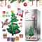 Christmas Tree Refrigerator Magnetic Stickers Small Holiday Magnets For Indoor Decor 0