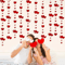 4M Red Heart Wedding Garland Glitter Love Streamer For Parties Home Decor 5