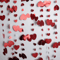 4M Red Heart Wedding Garland Glitter Love Streamer For Parties Home Decor 6