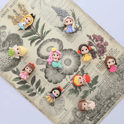 cute princess girl fridge magnets set decorative photo hooks & memo pins (10 styles)