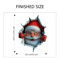 Santa Claus Christmas Wall Stickers SelfAdhesive Holiday Party Home Decor 1