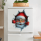 Santa Claus Christmas Wall Stickers SelfAdhesive Holiday Party Home Decor 0