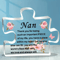 Heartfelt Nan Acrylic Puzzle Keepsake Floral Gift From Grandchildren 1