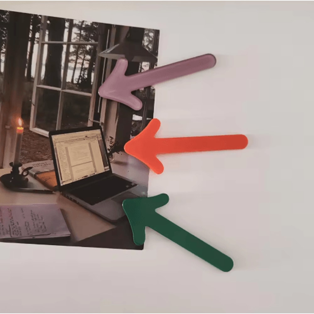 Cute Arrow Refrigerator Magnets Set Fun Photo Message Markers 6pcs 5