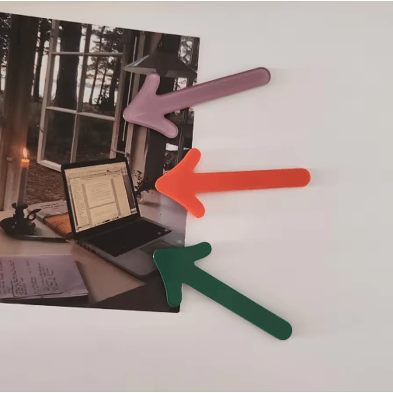 Cute Arrow Refrigerator Magnets Set Fun Photo Message Markers 6pcs 5