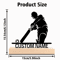 Personalized Cricket Player Metal Art Statue With Wooden Base Custom Sports Gift Decor 5