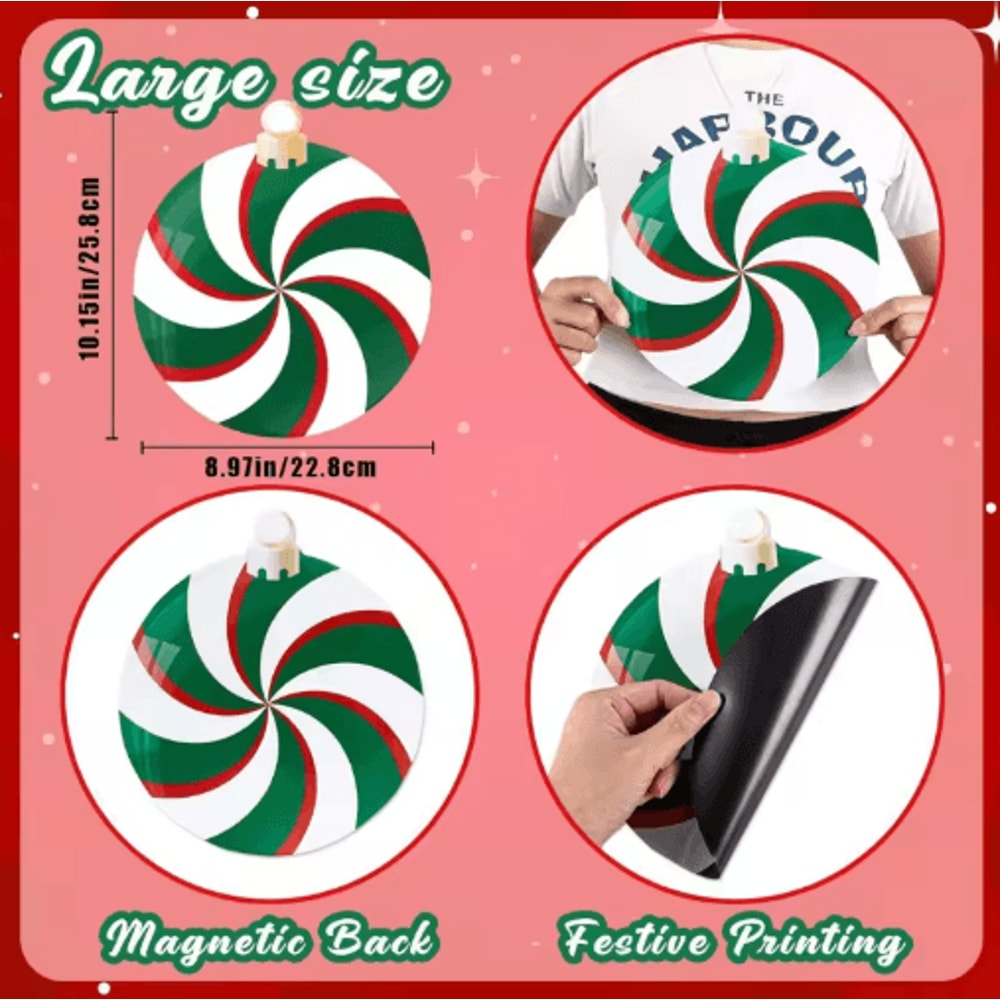 Premium 8Piece Christmas Garage Door Magnets Set Festive Magnetic Decorations For Home Holiday 3