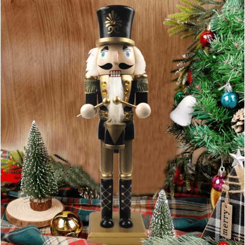 Classic Tabletop Nutcracker Ornament Festive Holiday Figurine For Home And Garden Decor 0