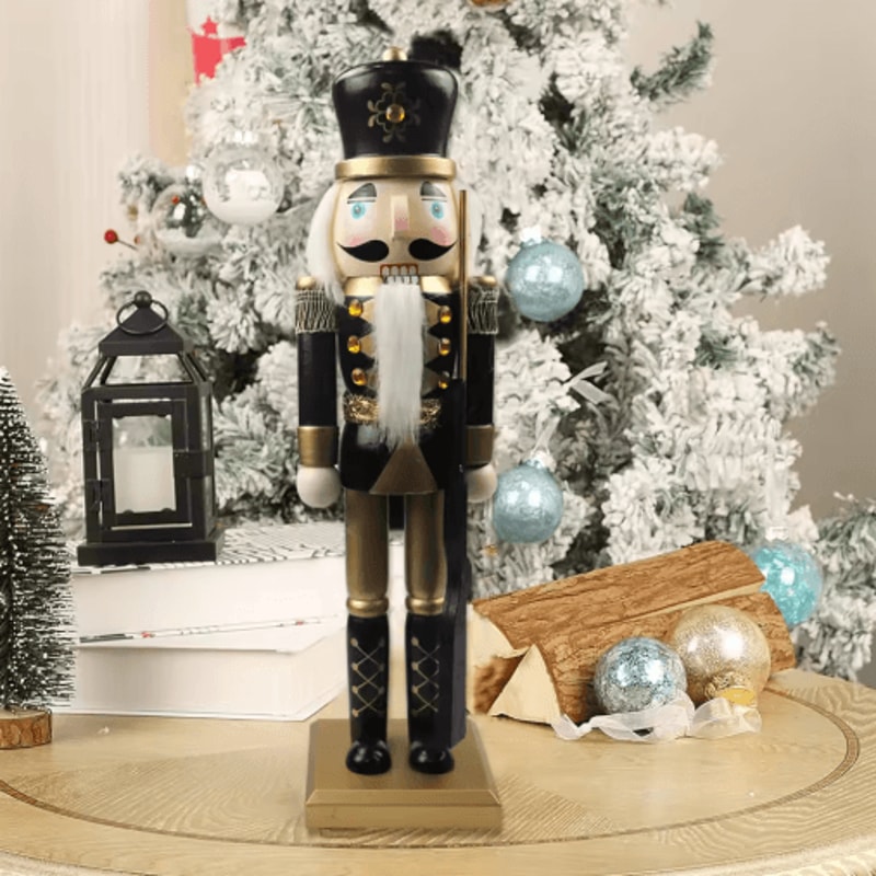 Classic Tabletop Nutcracker Ornament Festive Holiday Figurine For Home And Garden Decor 9