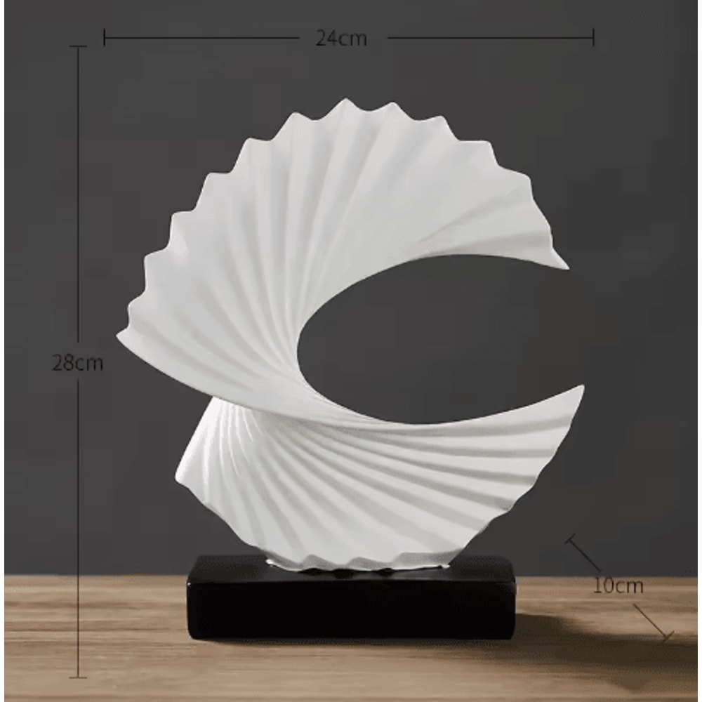 Modern Abstract Resin Sculpture Golden Art Statue For Living Room And Office Decor 1