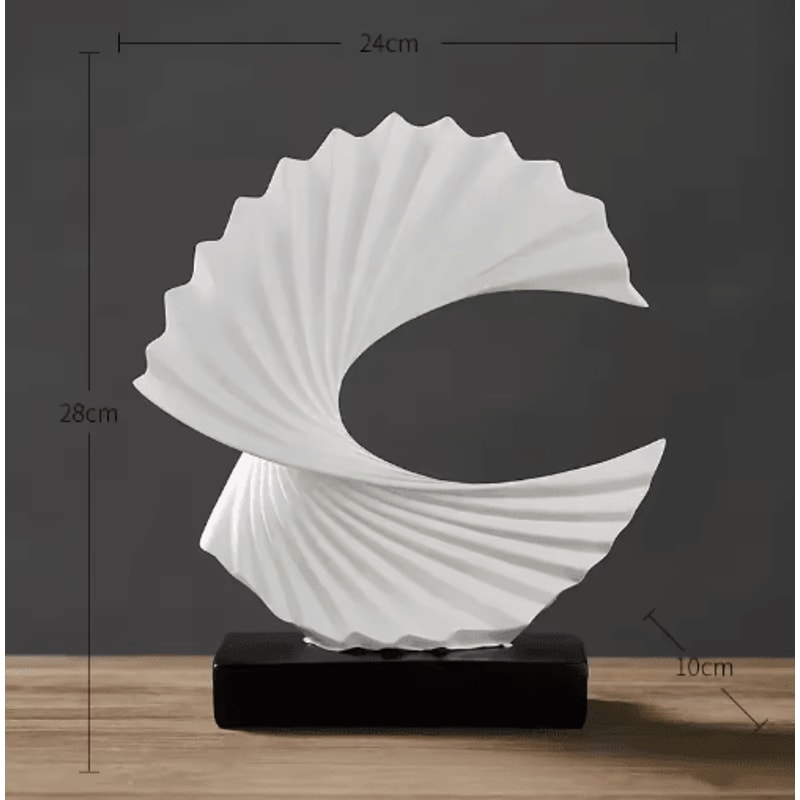 Modern Abstract Resin Sculpture Golden Art Statue For Living Room And Office Decor 1