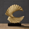 Modern Abstract Resin Sculpture Golden Art Statue For Living Room And Office Decor 2