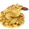 Feng Shui Golden Toad Money Statue Lucky Fortune Wealth Frog Tabletop Ornament 0