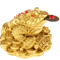 Feng Shui Golden Toad Money Statue Lucky Fortune Wealth Frog Tabletop Ornament 2