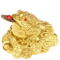 Feng Shui Golden Toad Money Statue Lucky Fortune Wealth Frog Tabletop Ornament 4