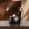 Retro Vintage Telephone Ornament Aged Decorative Craft Accent For Living Room Decor 2