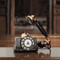 Retro Vintage Telephone Ornament Aged Decorative Craft Accent For Living Room Decor 3