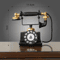Retro Vintage Telephone Ornament Aged Decorative Craft Accent For Living Room Decor 4