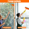Extendable Window Cleaner Tool Set 180 Rotatable Long Handle Window Mop Squeegee 6