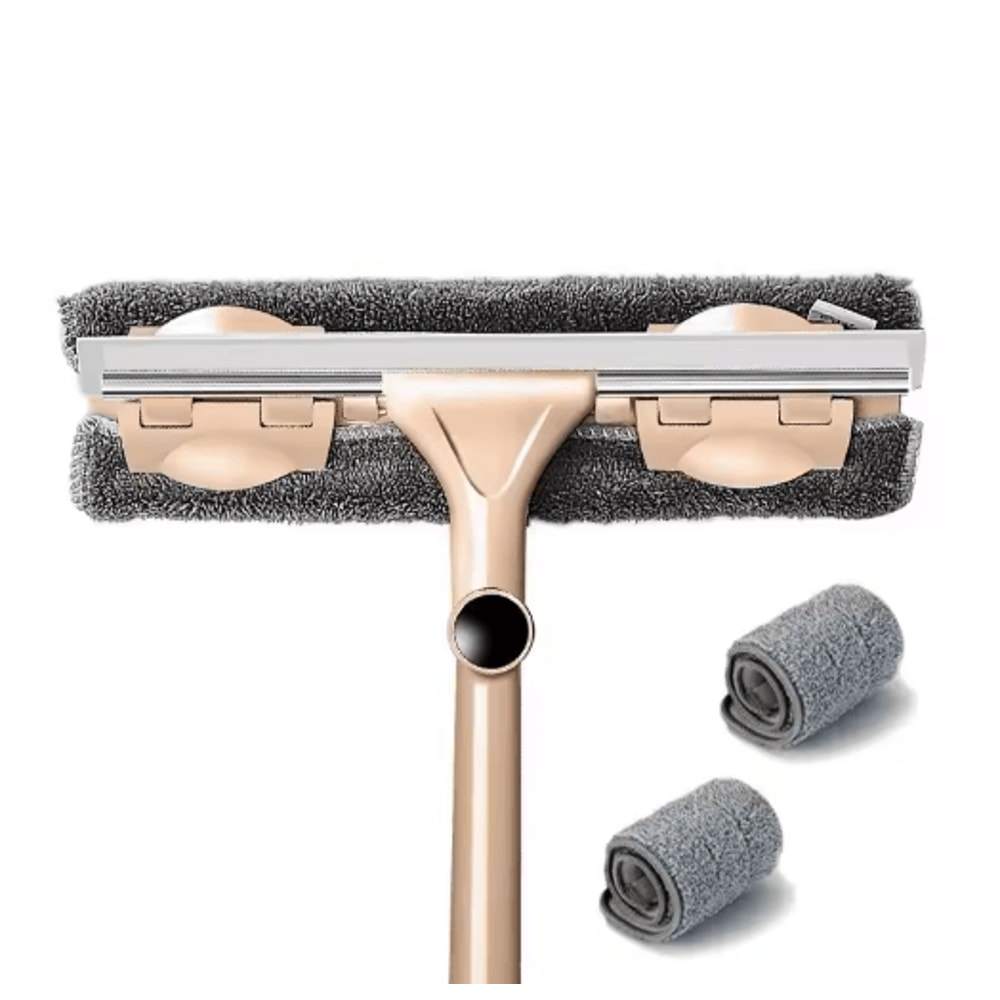 Telescopic Glass Cleaning Mop Long Handle Window Wiper Brush For Home Cleaning 1