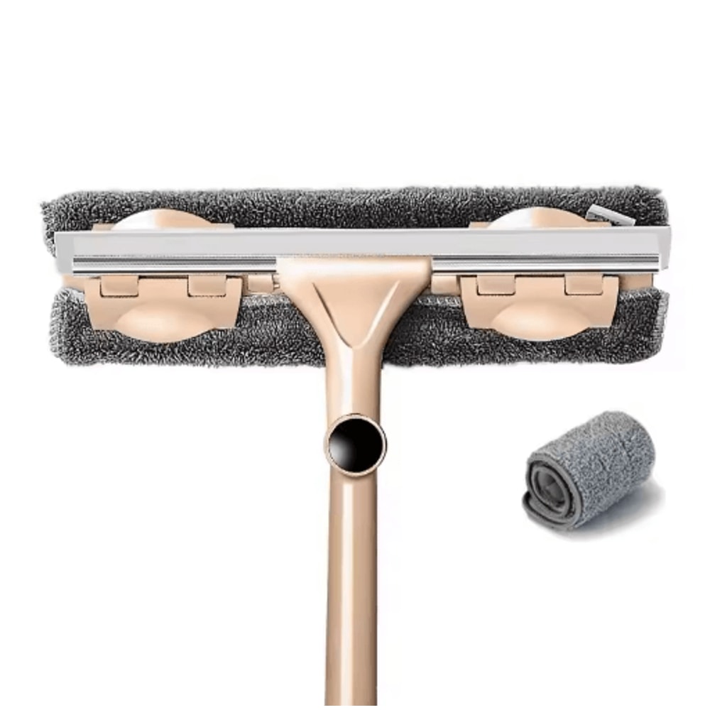 Telescopic Glass Cleaning Mop Long Handle Window Wiper Brush For Home Cleaning 3