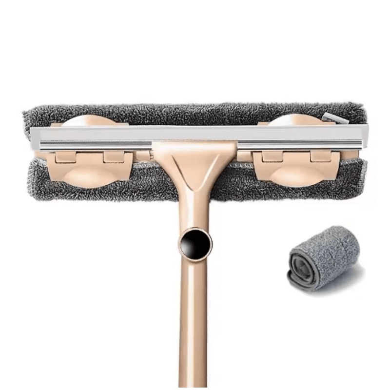 Telescopic Glass Cleaning Mop Long Handle Window Wiper Brush For Home Cleaning 3