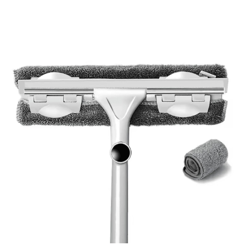 Telescopic Glass Cleaning Mop Long Handle Window Wiper Brush For Home Cleaning 4
