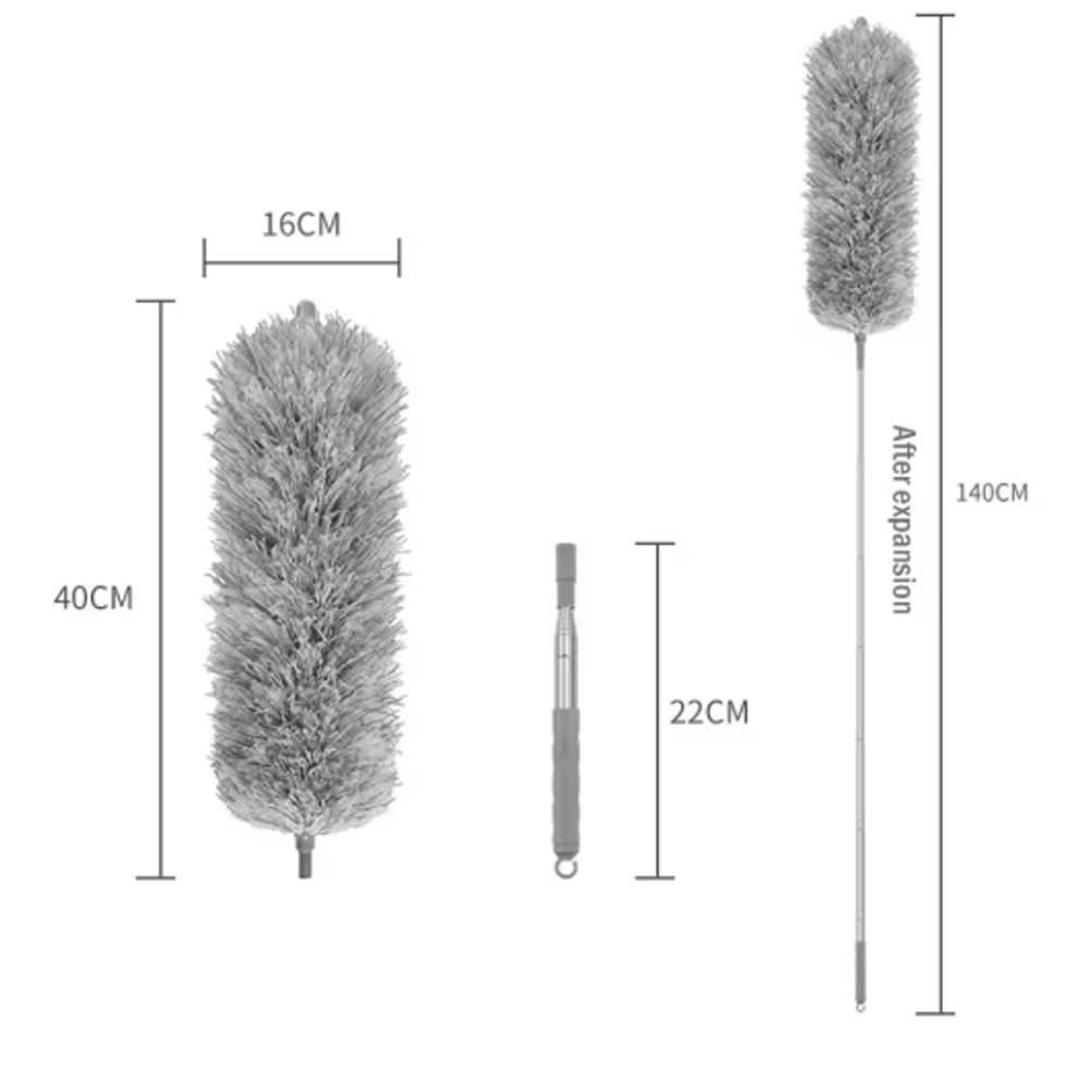 Extendable Microfiber Duster Telescopic Bendable Cleaning Brush For Ceiling Home Dusting 1