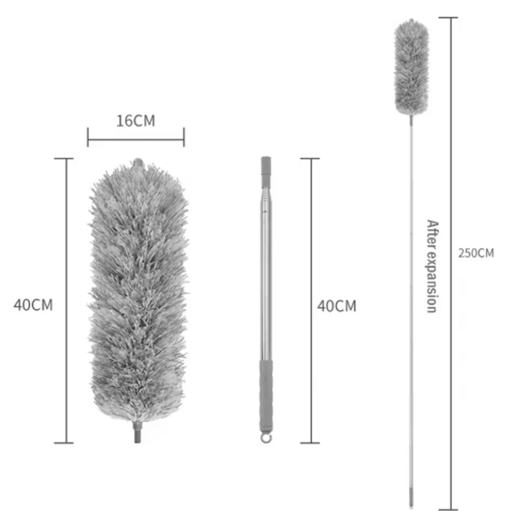 Extendable Microfiber Duster Telescopic Bendable Cleaning Brush For Ceiling Home Dusting 3