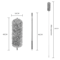 Extendable Microfiber Duster Telescopic Bendable Cleaning Brush For Ceiling Home Dusting 4