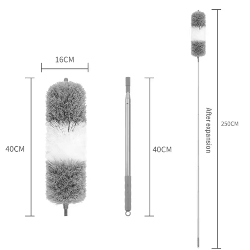 Extendable Microfiber Duster Telescopic Bendable Cleaning Brush For Ceiling Home Dusting 9