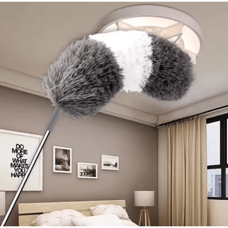 Extendable Microfiber Duster Telescopic Bendable Cleaning Brush For Ceiling Home Dusting 11