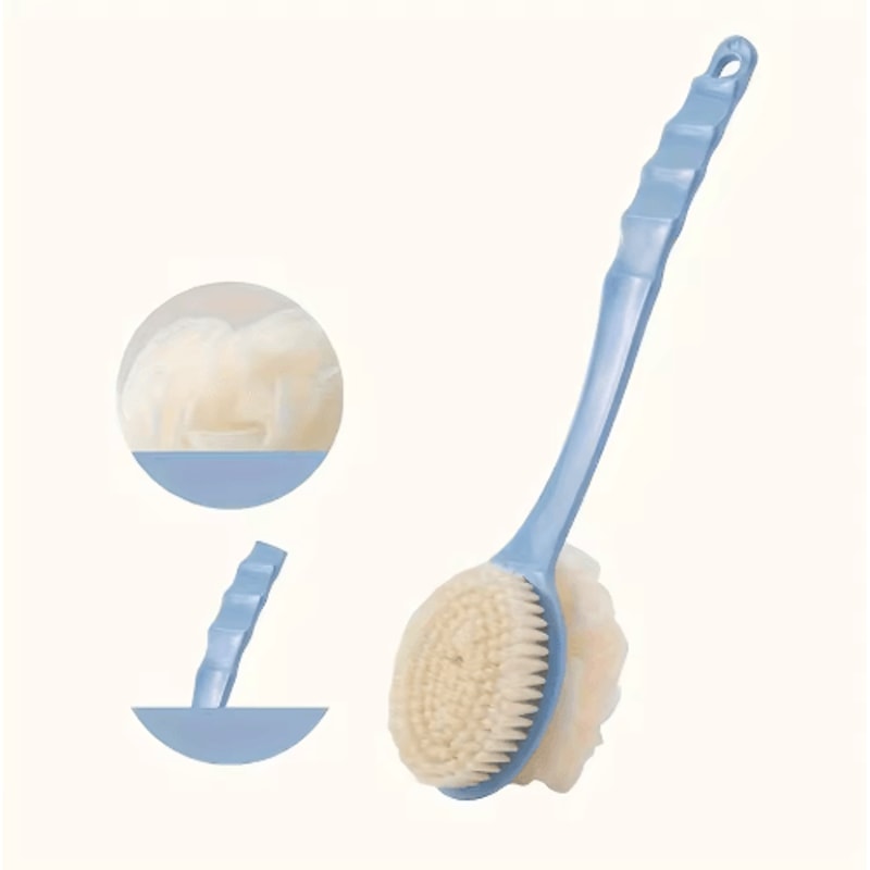 Soft Body Scrubber Bath Brush Long Handle Exfoliating Shower Brush For Skin Massage 1