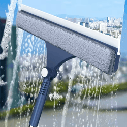 double-sided glass cleaning tool – adjustable long handle window wiper for home & car