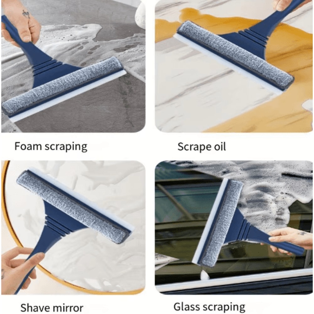 2in1 Window Mesh Screen Brush DualSided Telescopic Window Mop Squeegee 6