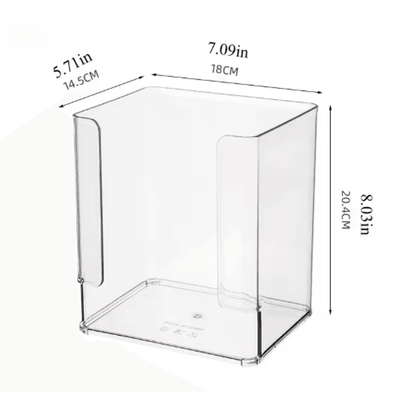 Acrylic Mask Storage Box Large Capacity Transparent Organizer For Vanity Skincare 1
