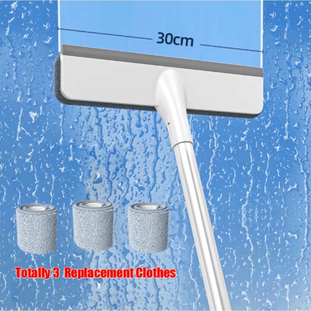 3in1 DoubleSided Spray Window Cleaner Expandable Glass Wiper With Replacement Cloths 1