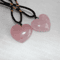 Rose Quartz Heart Crystal Pendant Necklace Natural Pink Healing Stone Love Jewelry 1