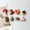 8Piece Fox Hedgehog Animal Refrigerator Magnets Cute Resin Fridge Decor Gift Set 1