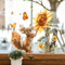 Rustic Watercolor Squirrel Wall Decal Sunflower Animal Window Sticker For Glass Decor 2